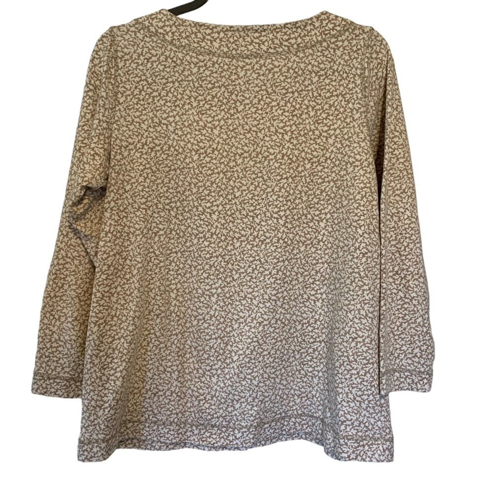 Liz Claiborne Pullover Geometric Print Top Vintage XL